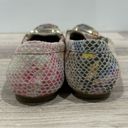 Anne Klein  Colorful Floral Faux Snake Leather Driving Flats Slip On Shoes Size 6 Photo 4