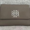 Tory Burch  Britten Chain Moose Pebbled Leather Handbag Wallet Purse Photo 0