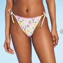 Wild Fable Women's Fruit Print Side-Tie High Leg Cheeky Bikini Bottom - Photo 0