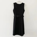 Calvin Klein Belted Midi Dress Black Size 12 Photo 5