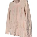 Lululemon  In Stride Jacket Tonka Stripe Pretty Pink Size 8 Full Zip Photo 2