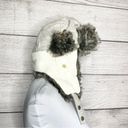 BDG NWT  Urban Outfitters Wool & Faux Fur Knit Winter Trapper Aviator Hat Cream Photo 1