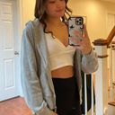 Brandy Melville Gray Zip Up Photo 0