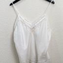 Christian Dior Vintage  White Satin Cami Lace Tank Photo 4