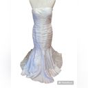 Oleg Cassini  taffeta mermaid gown in white NWT size 8 Photo 2