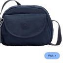 Kipling  NWOT Navy Selma Crossbody Travel Bag Purse Womens Medium Size - No Monke Photo 1