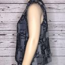 cj banks  NWT Size 1X 16/18W Polka Dot Floral Patchwork Denim Zip Up Vest Jacket Photo 2