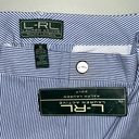 Ralph Lauren L-RL Lauren Active  Golf NWT 16 Blue & White Stripe Bermuda Shorts Photo 3