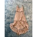 Main Strip NWT!  Apricot Lane Boutique Blush Beige Crochet Cut Out Boho Dress M Photo 4