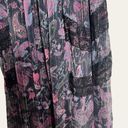 Rococo  Sand Nott Sweetheart Tiered Metallic Purple Paisley Maxi Dress Size S Photo 6
