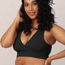 Kindred Bravely French Terry Racerback Nursing & Sleep Bra Black Photo 0