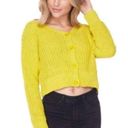 Love Tree  yellow cropped cardigan size M Photo 1