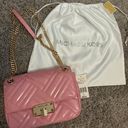 Michael Kors Medium Shoulder Flap Purse in Patent Pink Photo 0