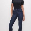 Good American Good Legs Crop Ankle Jeans Dark Wash Blue375 25 0 Photo 0