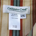 Coldwater Creek  Plus Size 2X Floral Vest Twill Cotton Coastal Cottagecore Spring Photo 4