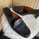 Cole Haan |  Country Women Black Leather Mule Heel Shoes Photo 2