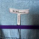 BCBGeneration NWT  cropped denim jean jacket size large! Photo 2