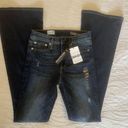 Gap  Flare Jeans Women's Size 2 Blue Mid Wash Distressed 5-Pocket Zip Closure Photo 0