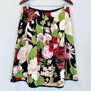 Talbots 100% silk retro floral pleated skirt size 12 EUC Photo 0