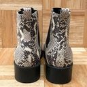 Steve Madden  “Devan” Faux Snakeskin Leather Pull On Ankle Chelsea Boots Size 8 Photo 6