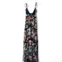 Rococo 🆕  SAND Moonlight Floral Metallic Maxi Tiered Dress Sz XS Photo 4