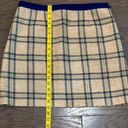 The Moon Boden Blue and Gray British Tweed by Skirt Size 10 R Photo 3