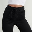 Garage Lace Up Super High Rise Waisted Skinny Black Jegging Jeans Photo 3