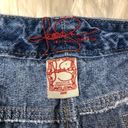 Jessica Simpson  vintage yellow rose patchwork denim skirt sz 20 Photo 4