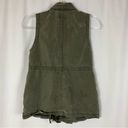 American Eagle  | Green Moto Full Zip Vest XS Photo 4