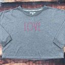 Rae Dunn $5 SALE!   Love Long Sleeve Shirt Grey Photo 1