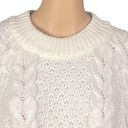 The Moon  & MADISON cream, dolman sleeve, cropped, cable knit sweater. Medium. EUC Photo 1