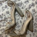 Windsor TAN NUDE GLITTERY HEELS HOMECOMING PROM Photo 0