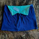 Lady Hagen  Blue Eyelet Turquoise Lined Athleisure Skort Size 16 NWT Photo 3