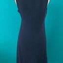 Eileen Fisher  Midnight blue v-neck K/L shaped dress Photo 2