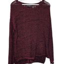 Sanctuary Women’s Easy Marle Knit Sweater in Scarlet Red and Black Size Small Photo 1