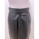 EXPRESS Vintage Limited  100% Leather Black Midi Skirt Photo 3