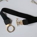 Gold Buckle Nylon Black Elastic Women’s Waistband Belt
One Size‎ Photo 0