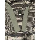 BCBGMAXAZRIA  Belted Down puffer funnel neck Metallic Gunmetal Coat size small Photo 5