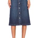 AG Adriano Goldschmied ALEXA CHUNG for AG A-line Button Front MIDI Denim Skirt Size 27 Photo 2