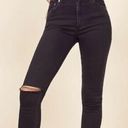 Reformation  Black “high and skinny” Jean in faded black‎ destroyed Size 27 Photo 1