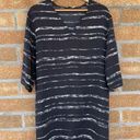 Vince  100% Silk Striped V-Neck Tunic Dress xs Photo 0