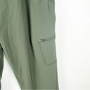 Eddie Bauer  Green Drawstring Waist Multiple Pockets Fleece Lined Pants, Size 8 Photo 7