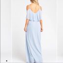 Show Me Your Mumu  Caitlin Ruffle Maxi Dress light Blue Size medium Photo 3