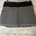 Lululemon  Run Pace Setter Skirt  2 Way Stretch Dottie Gingham Black White 4 Photo 1