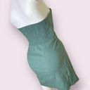 Blue Blush Womens  Las Angeles V Wire Strapless Green wrap Mini summer dress​ Photo 3