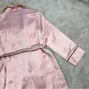 Mulberry THXSILK Women’s 19 Momme Mini Robe 100%  Silk Lotus Pink Size M Photo 10