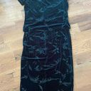 Kathie Lee Collection Vintage  Green Velvet Dress Size Medium Photo 9