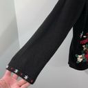 Dress Barn Vintage  Women's Black Cardinals Embellished Holiday Sweater Size L Photo 6