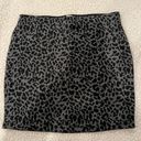 Sans Souci San Souci Gray & Black Animal Print Leopard Mini Skirt NWT Size Small Photo 0