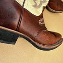 Justin Boots L5045 Tekno Crepe Brown Cowgirl Cowboy Western Women's Size 9 USA Photo 9